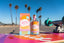 4711 Remix California Feeling auf Skateboard an kalifornischem Strand